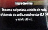 Pur De Tomate Condimentado Ingredients