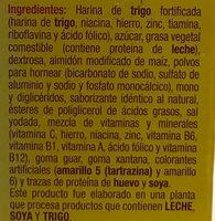 Harina Preparada Para Elaborar Panque Sabor Naranja Ingredients