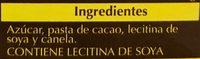 Chocolate Para Mesa Ingredients