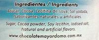 Choco Mio Ingredients