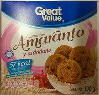 Galletas Great Value Con Amaranto Y Arndano Report Card