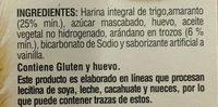Galletas Great Value Con Amaranto Y Arndano Ingredients