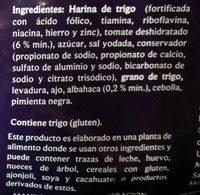 Pan Pita Tomate Y Albahaca Ingredients