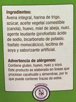 GALLETAS INTEGRALES AVENA CON NUEZ TAIFELD'S Ingredients