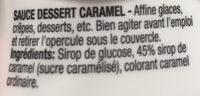 Sauce Caramel Ingredients