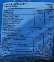 Zweifel Chips Salt&vinegar Nutrition Label