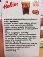 Bonbon Halter Sans Sucre Cola Ingredients