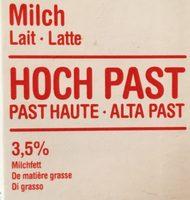Lait Milch Latte - Hoch Past Ingredients