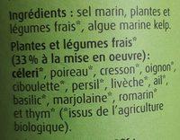 Herbamare - Sel Marin, Plantes Et Lgumes Frais Ingredients