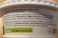 Fromage Frais Ingredients