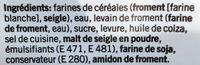 Pain De Mie Fonc Ingredients
