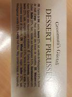 Prussiens Ingredients