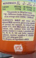 Ovaltine Original Light Add Water Delivered Worldwide Ea Ingredients