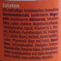 Ovomaltine Crunchy Cream Ingredients