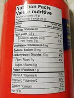 Chocolate Malt Drink Mix Nutrition Label