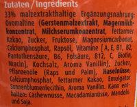 Ovomaltine Ingredients