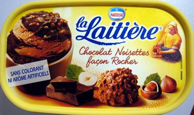 Crme Glace Chocolat Noisettes Faon Rocher La Laitire