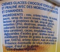 Crme Glace Chocolat Noisettes Faon Rocher La Laitire Ingredients