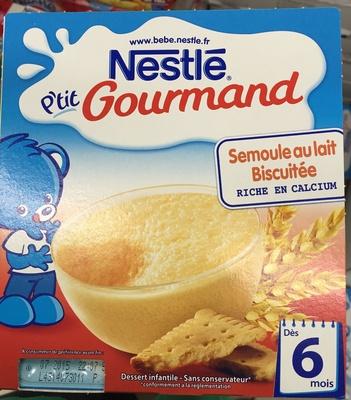 P'tit Gourmand Semoule Au Lait Biscuite