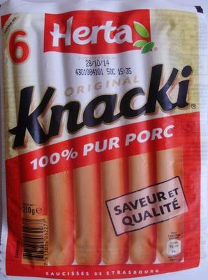 6 Original Knacki, 100 % Pur Porc