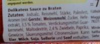 Maggi Delikatess Sauce Zu Braten Ingredients