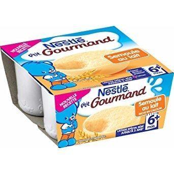 P'tit Gourmand Semoule Au Lait 4 X 100g