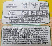 Nesquik Crunchy Muesli Ingredients