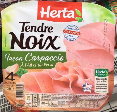 Tendre Noix Faon Carpaccio  L'Ail Et Au Persil