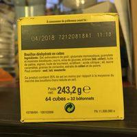 KUB OR -25% De Sel Ingredients