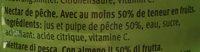 Nectar De Pche Ingredients