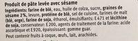 Bagel Avec Ssame Ingredients