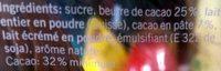 Lapin En Chocolat Au Lait Suisse Ingredients