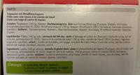 Cornettes  La Viande Hache Ingredients