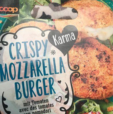 Crispy Mozzarella Burger , Mit Tomaten