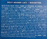 Petit Beurre Lait-Noisette Ingredients