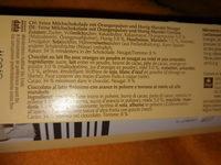 Mahony Orange Ingredients