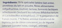Yaourt Saveur Fraise Sans Lactose Ingredients