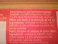 Spaghetti  Ingredients