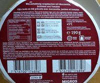 Pizza Con Prosciutto Ingredients