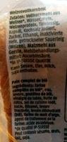 Toast Complet Ingredients