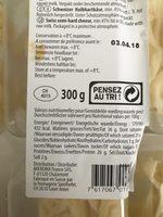 Tete De Moine Ingredients