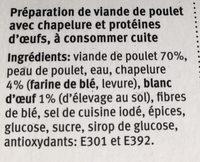 Pouletburger Ingredients