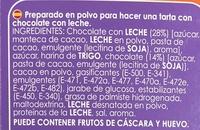 Tarta De Chocolate Con Milka Ingredients