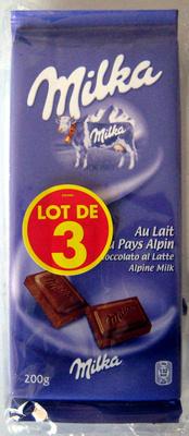 Chocolat Au Lait Du Pays Alpin (Lot De 3)