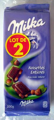 Chocolat Noisettes Entires (Lot De 2)