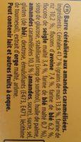 Grany Amandes Caramlises 5 Crales Ingredients