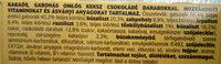 Bevita J, Reggelt, Kakas Ingredients