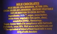 Dairy Milk Giant Buttons Ingredients