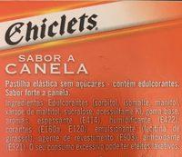 Chewing-gum Saveur Cannelle Ingredients