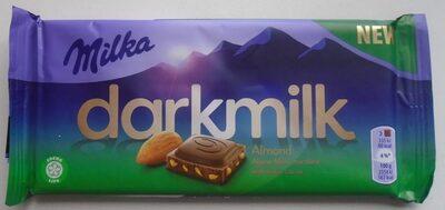 Milka Darkmilk Ciocolat Cu Lapte Alpin I Migdale Mrunite,